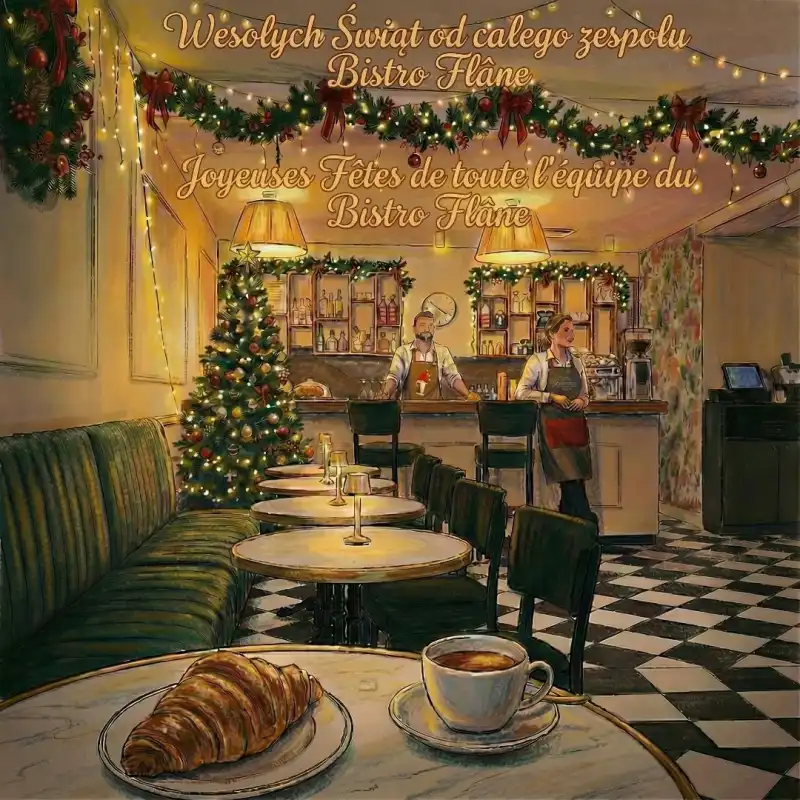 🎄 Wesołych Świąt od całego zespołu Bistro Flâné! Joyeuses Fêtes!